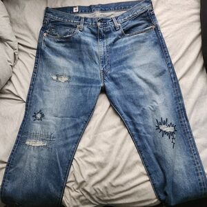 Stylish Blue Distressed Men's Jeans